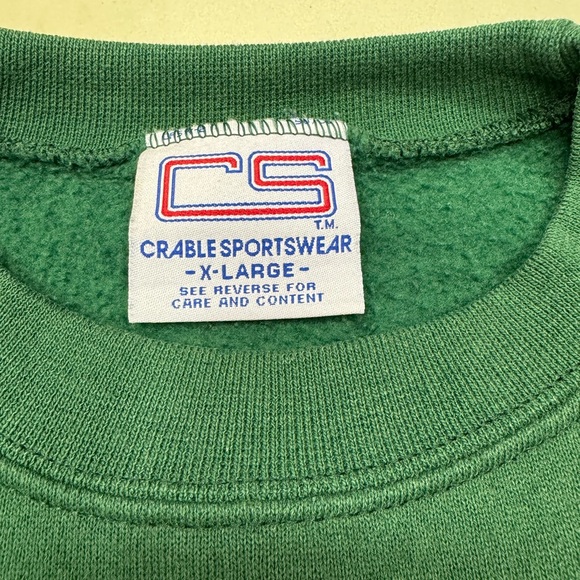 VTG NFL Miami Hurricanes Sweatshirt Crewneck Pullover Jumper Embroidery Size XL - Picture 4 of 7